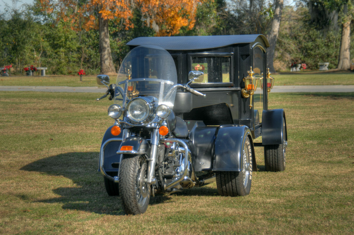 motorcycle hearse