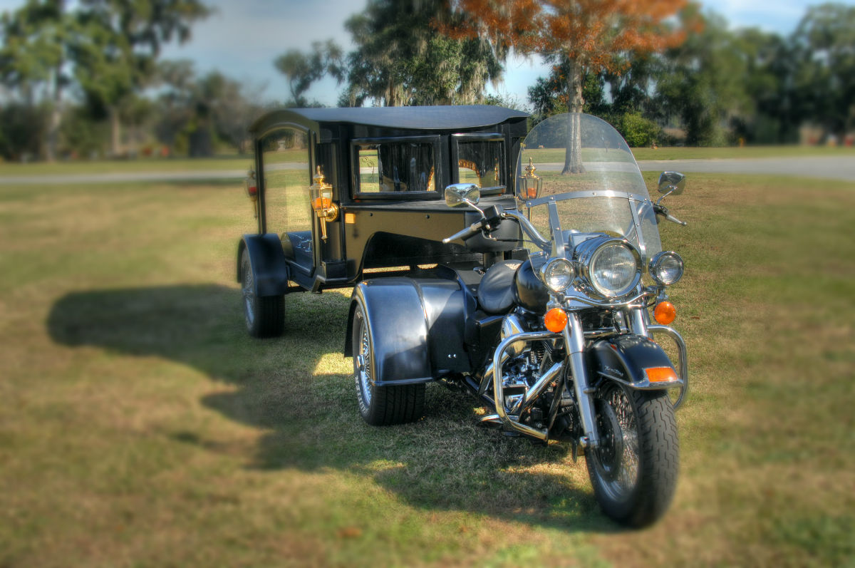 motorcycle hearse