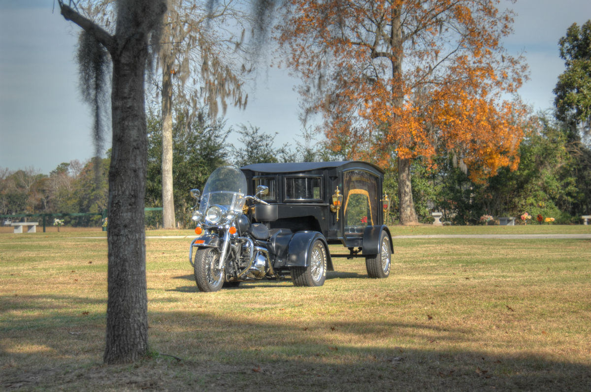 motorcycle hearse